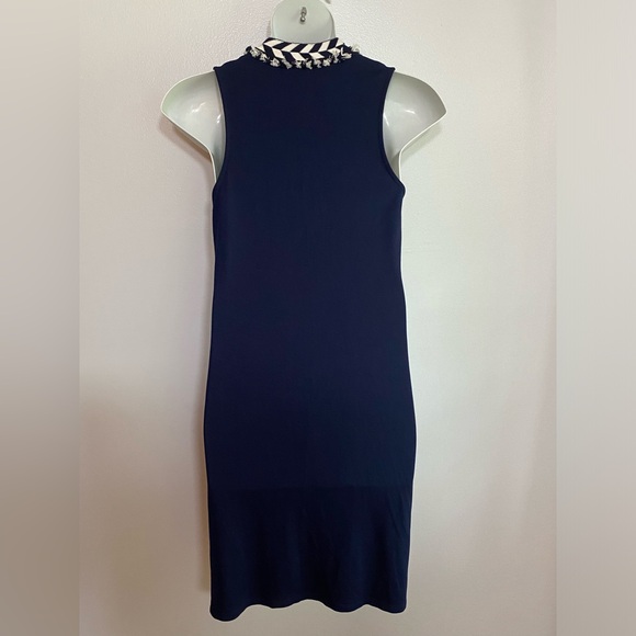 Crown & Ivy Navy Knit Weekend In Lisbon Sleeveless Dress Size - Picture 5 of 5